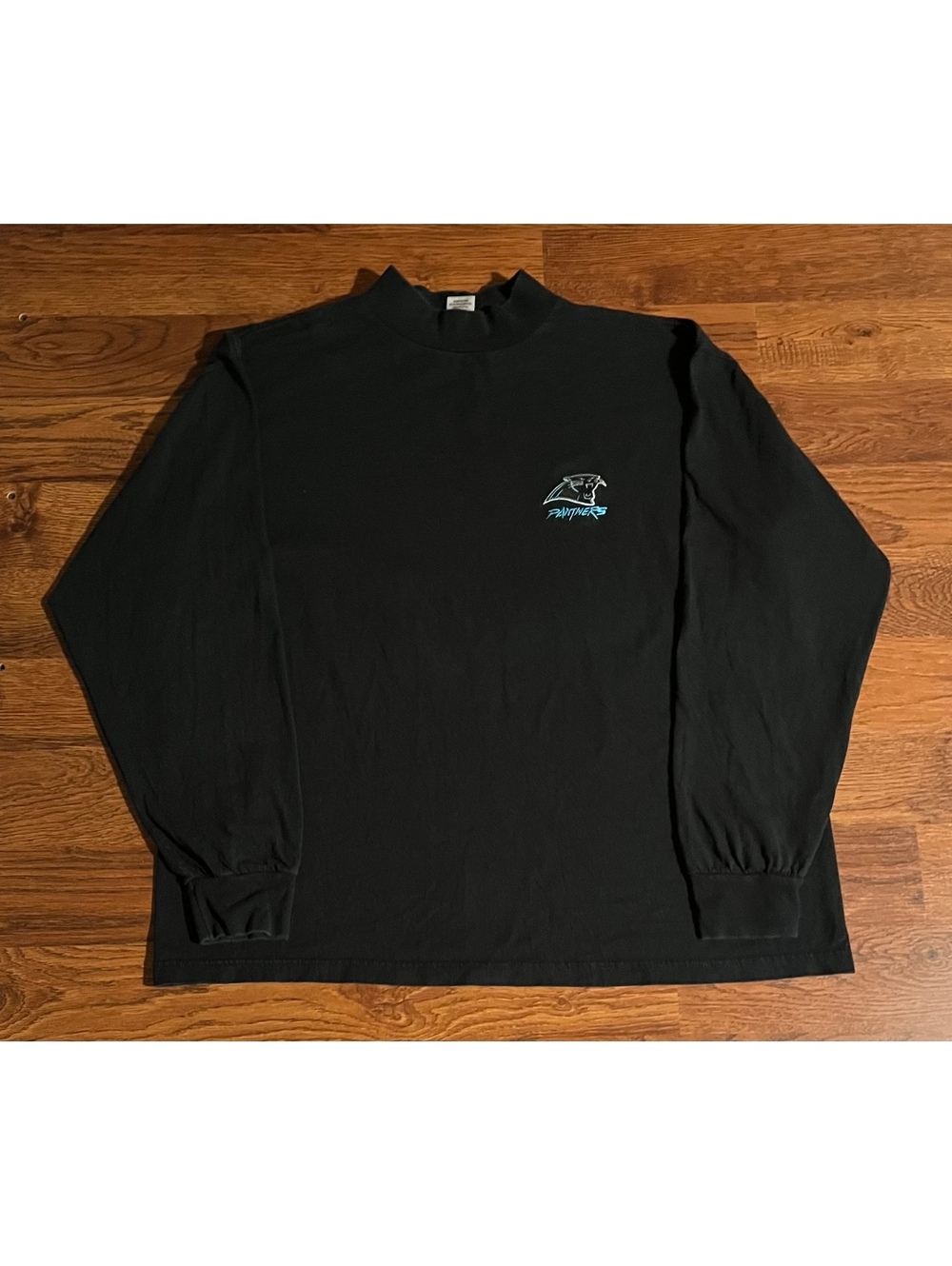 Reebok Vintage Black Long Sleeve Cotton Shirt XL